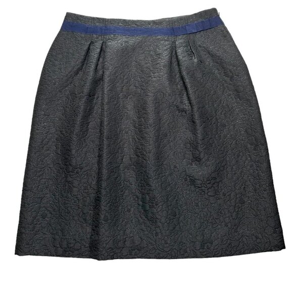 Simply Vera black bell shape, floral textured skirt, size 10 - Picture 1 of 8
